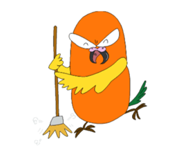 Piegii of the parakeet which sulked sticker #3669385