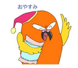 Piegii of the parakeet which sulked sticker #3669387