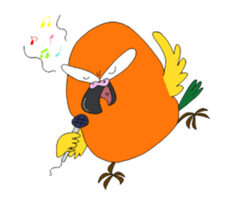 Piegii of the parakeet which sulked sticker #3669389