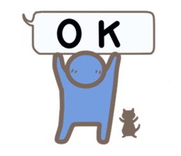 Cute human pictogram sticker #3669403