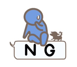 Cute human pictogram sticker #3669404