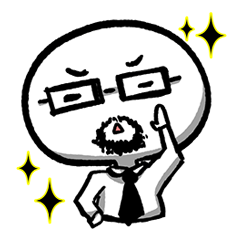 Sticker of a loose adult