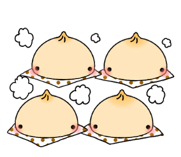 Meat bun sticker sticker #3670571