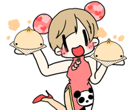 Meat bun sticker sticker #3670581