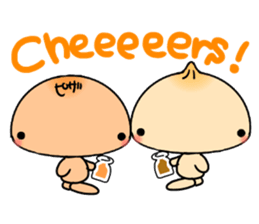 Meat bun sticker sticker #3670582