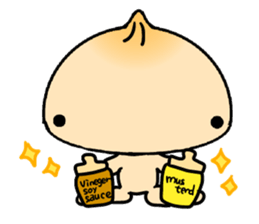 Meat bun sticker sticker #3670589