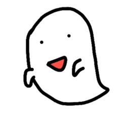 kawaii ghost sticker #3670673