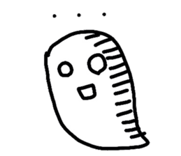 kawaii ghost sticker #3670675