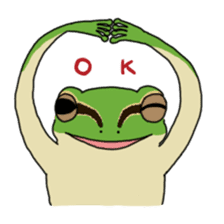 Tree frog man! sticker #3671600