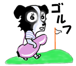 border collie Miss.Swing sticker #3672187
