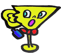 Ms.cocktail glass sticker #3672713