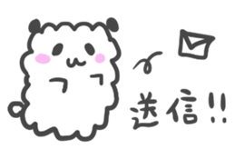 Mokomoko panda. sticker #3673071