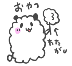 Mokomoko panda. sticker #3673088