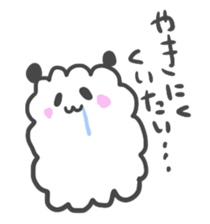 Mokomoko panda. sticker #3673089