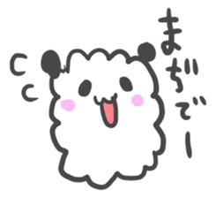 Mokomoko panda. sticker #3673093