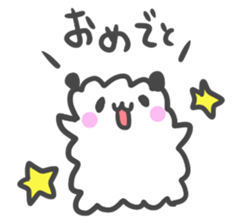 Mokomoko panda. sticker #3673097