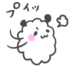 Mokomoko panda. sticker #3673102