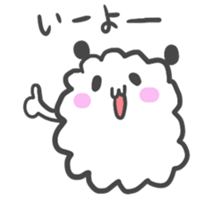 Mokomoko panda. sticker #3673104