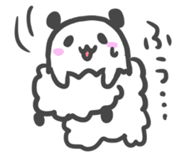 Mokomoko panda. sticker #3673110