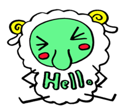 komame sheep sticker #3673112