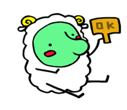 komame sheep sticker #3673113