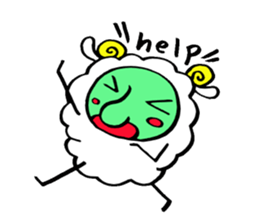 komame sheep sticker #3673115