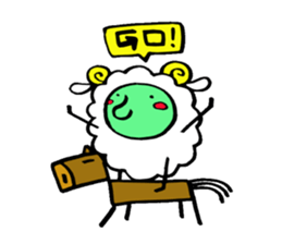 komame sheep sticker #3673116