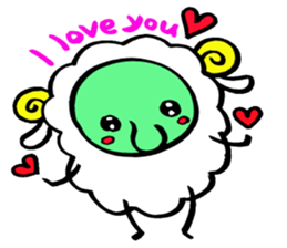 komame sheep sticker #3673120