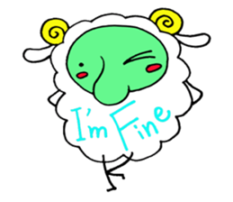 komame sheep sticker #3673121