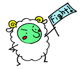 komame sheep sticker #3673122