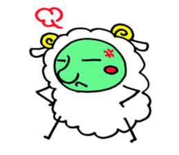 komame sheep sticker #3673125