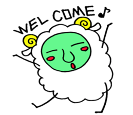 komame sheep sticker #3673130