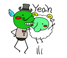 komame sheep sticker #3673132