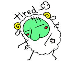 komame sheep sticker #3673133
