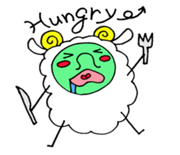 komame sheep sticker #3673135