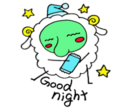 komame sheep sticker #3673136