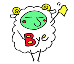 komame sheep sticker #3673138