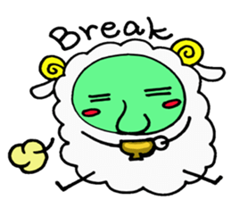 komame sheep sticker #3673144