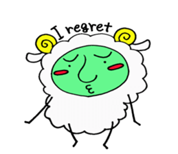 komame sheep sticker #3673145