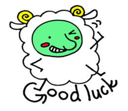 komame sheep sticker #3673148