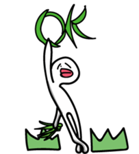 Grass and man sticker #3673330