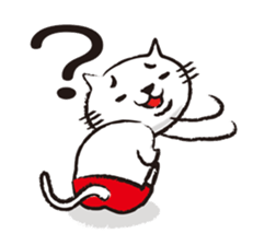 Very white cat 3 sticker #3673632