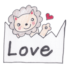 Animal messengers of large font sticker #3674008