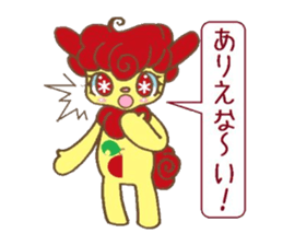 Apple and Rabbit Sticker sticker #3674073