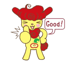 Apple and Rabbit Sticker sticker #3674076