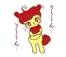 Apple and Rabbit Sticker sticker #3674093