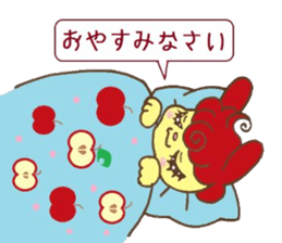 Apple and Rabbit Sticker sticker #3674099