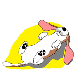 Very cute sisters of Basset Hound. sticker #3674521