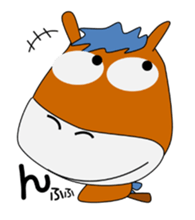 a daily life of waliking horse sticker #3675391