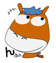 a daily life of waliking horse sticker #3675391